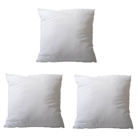 Jogo Enchimento Almofada 45x45 Fibra Silicone Premium 3 Pç