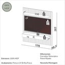 Ver imagem 2 de Painel Ripado para TV 75 Polegadas com 2 Gavetas MDF Móvel na Caixa
