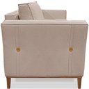 Ver imagem 2 de Kit 2 Poltronas Decorativas Balli Pes Madeira Linho Areia Ezz Areia