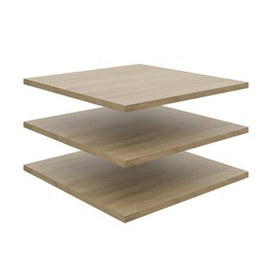Kit 3 Prateleiras 45cm Frame Cabecasa Madeiramadeira