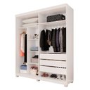 Ver imagem 3 de Guarda-roupa Closet 3 Gavetas com Pés Fenix Espresso Móveis