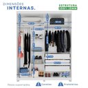 Ver imagem 5 de Guarda-roupa Closet 3 Gavetas com Pés Fenix Espresso Móveis