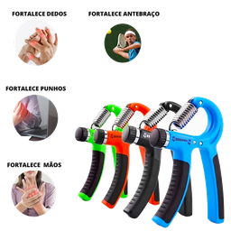 Hand Grip Mola com Ajuste 10kg a 40kg Fisioterapia Fitness:azul - 8