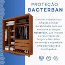 Ver imagem 6 de Guarda-Roupa Closet 3 Gavetas com Pés Fenix Espresso Móveis Marrom/Cinamomo