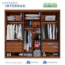 Ver imagem 6 de Guarda-Roupa Casal 6 Portas 6 Gavetas Paraty Marrom/Cinamomo/Off White