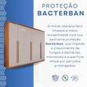 Ver imagem 7 de Guarda-Roupa Casal 6 Portas 6 Gavetas Paraty Marrom/Cinamomo/Off White