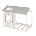 Ver imagem 2 de Cama Infantil Montessoriana Cabana Pkolino Cinza/Off White