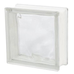 Caixa C/6 Bloco de Vidro Ondulado 19x19x8cm