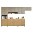 Ver imagem 3 de Cozinha Completa Modulada 6 Peças Simone Mendes Marrom/Carvalho/Greige