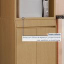 Ver imagem 4 de Cozinha Completa Simone Mendes 4 Peças 9 Portas 1 Gavetas Marrom/Carvalho/Greige