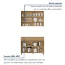 Ver imagem 5 de Cozinha Completa Simone Mendes 2 Peças 4 Portas 2 Gavetas Marrom/Carvalho/Greige