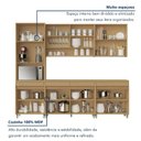 Ver imagem 5 de Cozinha Completa Simone Mendes 6 Peças 12 Portas 4 Gavetas Marrom/Carvalho/Greige