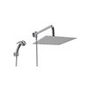 Ducha Inox 25x25 Cm com Ducha Manual em Abs com Trava - 1