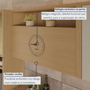 Ver imagem 7 de Cozinha Completa Condessa 6 Peças 11 Portas 2 Gavetas Marrom/Carvalho/Greige