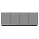 Ver imagem 3 de Armário de Cozinha Modulado de Canto Direito 5 Peças Cp44 Balcão com Tampo Preto-cinza - Lumil