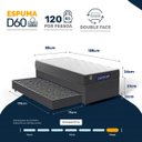 Ver imagem 2 de Cama Box + Colchão Gazin de Espuma D60 + D28 Double Face Force Up + Auxiliar de Molas Solteiro 88cm