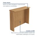 Ver mais imagens de Cozinha Completa Nobreza 2 Peças 5 Portas 2 Gavetas Marrom/Carvalho/Greige