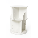 Ver imagem 1 de Estante de Livro Giratória Lugano em Mdf Enviamos Desmontada- Branca 2 Andares