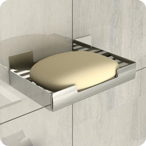 Porta Sabonete Saboneteira Inox Adesivo Autocolante Elg