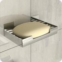 Ver imagem 1 de Porta Sabonete Saboneteira Inox Adesivo Autocolante Elg