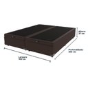 Ver imagem 2 de Cama Box com Baú King Bege de Madeira 193cm Kazamix Marrom
