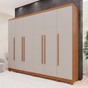 Ver imagem 2 de Guarda-Roupa Casal 6 Portas 6 Gavetas com Pés Angra