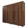 Guarda-Roupa Casal 6 Portas 6 Gavetas com Pés Angra - 4