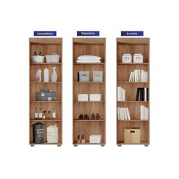 Armário Multiuso Casal Turim c/ 2 Portas Rovere - Conquista - 5 Armário Multiuso Casal Turim c/ 2 Portas Rovere - Conquista - 5