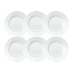 Jogo de Pratos Sobremesa Nadir Opaline Duralex Linha Menu 6 Peças Nadir Figueiredo