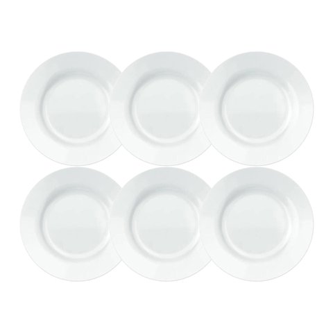 Jogo de Pratos Sobremesa Nadir Opaline Duralex Linha Menu 6 Peças Nadir Figueiredo