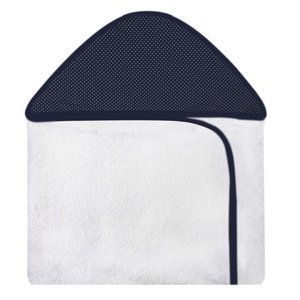 Toalha com Capuz Estampado - Poá Marinho