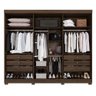 Guarda-roupa Casal 6 Portas 6 Gavetas com Espelho Órion Premium Salleto Savana - 2