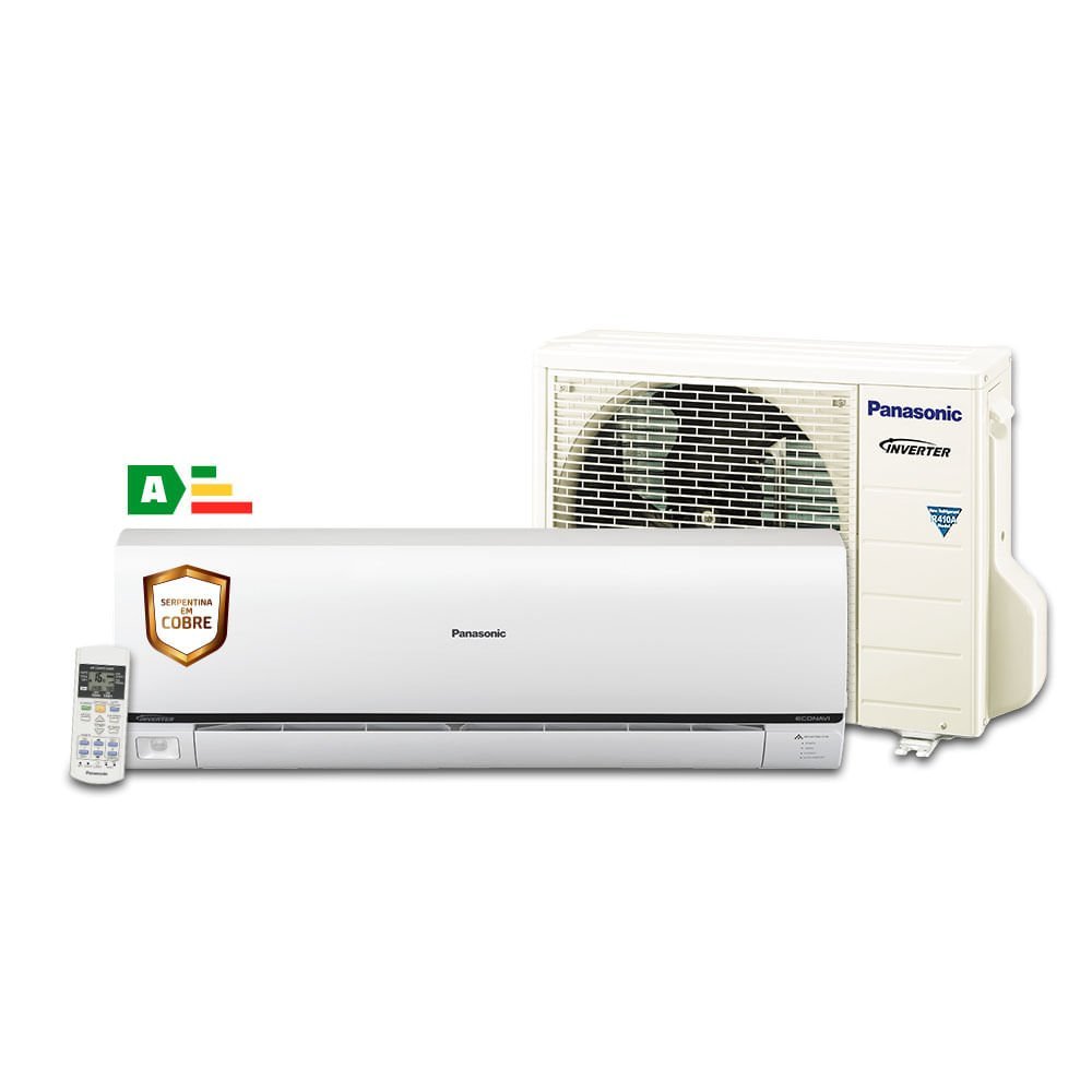 Ar Condicionado Split Hi Wall Inverter Panasonic Econavi 9000 BTU/h ...