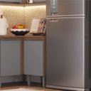 Ver imagem 1 de Balcão para Cozinha 40cm 1 Porta Athena Móveis Cinza/Freijo