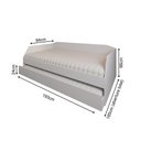 Ver imagem 3 de Bicama Cama Auxiliar Americana Luxo em Mdf Resistente Nobre Branco