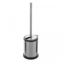 Ver imagem 1 de Escova Sanitária Com Suporte Em Inox Vassourinha De Limpar Vaso Privada Banheiro Com Cerdas Macias L