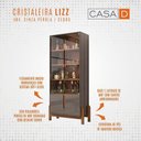 Ver imagem 5 de Cristaleira Lizz Cinza Perola/cedro - Casa D Móveis