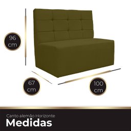 Canto Alemão Confortável para Apartamento Cozinha e Restaurantes Suede Tabaco - 7