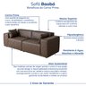 Sofá 2 Lugares 220cm Baobá CabeCasa MadeiraOriginals - 5