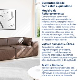 Sofá 2 Lugares 220cm Baobá CabeCasa MadeiraMadeira - 12