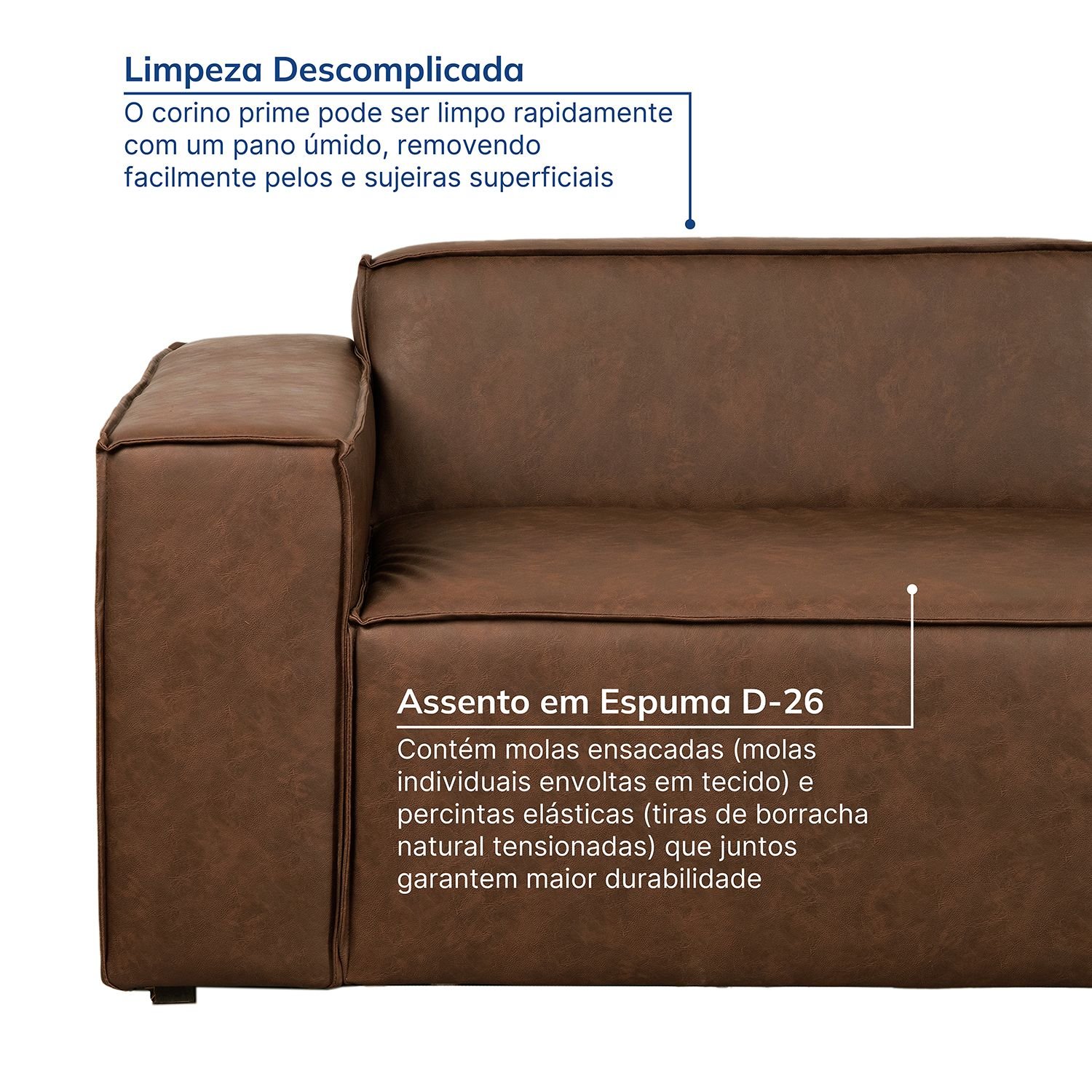 Sofá 2 Lugares 220cm Baobá CabeCasa MadeiraMadeira - 6