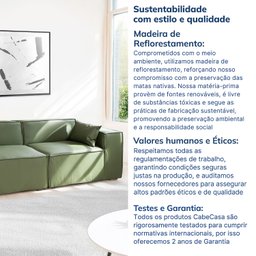Sofá 2 Lugares 220cm Baobá CabeCasa MadeiraMadeira - 12
