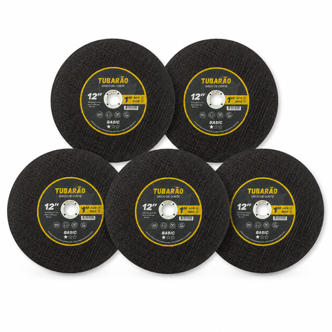 5X Disco de Corte 12 Polegadas X 1'' Policorte - Tubarao