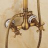 Chuveiro Ducha Vintage Provençal Bronze Antigo c/ Porcelana - 2