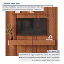 Ver imagem 2 de Conjunto Union Painel com Nicho 3 Gavetas MDF Natural 234cm Mavaular Móveis