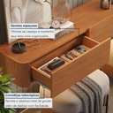 Ver mais imagens de Conjunto Union Painel com Nicho 3 Gavetas MDF Natural 234cm Mavaular Móveis