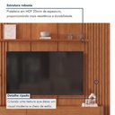 Ver imagem 3 de Conjunto Union Painel com Nicho 3 Gavetas MDF Natural 234cm Mavaular Móveis