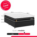 Ver imagem 3 de Cama Box Baú Casal+ Colchão Life D33 Pillow Top 61x138x188cm Suede Preto- e-Shop Casa