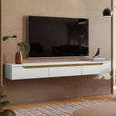 Ver imagem 1 de Rack Suspenso para TV até 65 Polegadas 180cm Branco