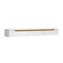 Ver imagem 3 de Rack Suspenso para TV até 65 Polegadas 180cm Branco